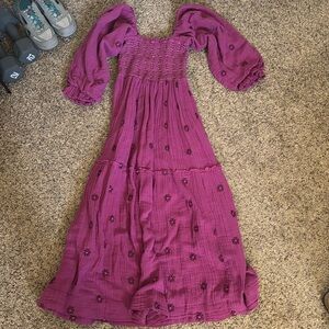 Purple free people dahlia dress